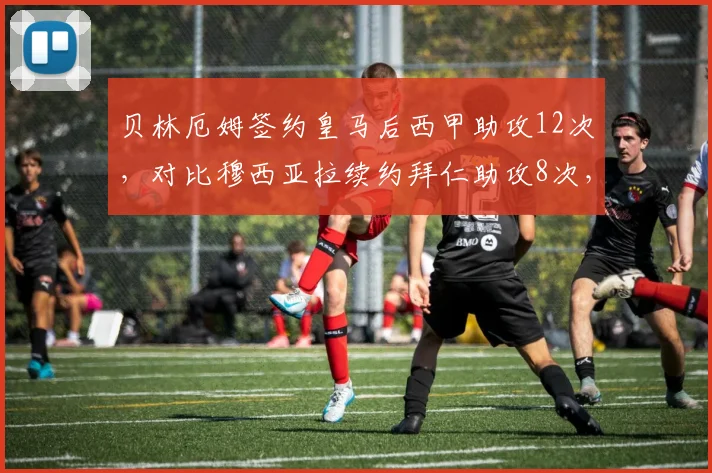 贝林厄姆签约皇马后西甲助攻12次，对比穆西亚拉续约拜仁助攻8次，中场创造力差距拉大